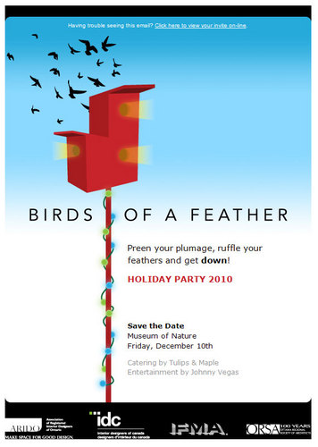 Join ORSA, ARIDO and IFMA for the 2010 Holiday Party at the Museum of Nature on December 10th, 2010 from 6pm to 1am.