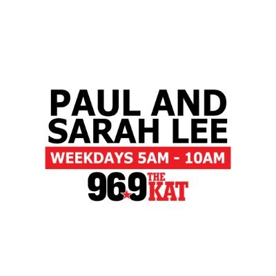 We are Paul Schadt and Sarah Lee with Charlotte's #1 for New Country, 96.9 The Kat! Listen live or online Mon-Fri 5a-10a ET and Sat 7a-10a ET!
