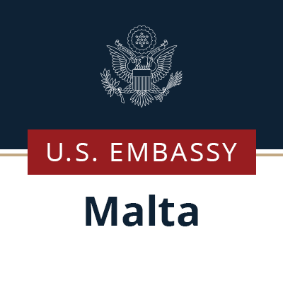 Welcome to U.S. Embassy Malta's official Twitter account. 
Terms of Use: https://t.co/FKwquOpAtl.