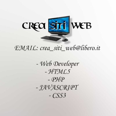 creasitiweb's profile picture. Creazione siti web html php css