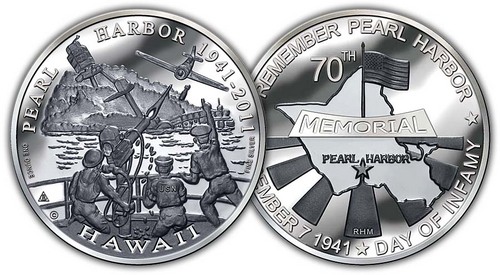 The Pearl Harbor Survivors Association authorized the 2011 Pearl Harbor commemorative coin to be issued from 12/7/10 to 12/7/11 for a Year of Remembrance.