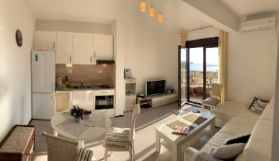 This apartment is located in the heart of Budva. Near the beach, the old town, the shopping center and the market where you can buy fresh seafood, vegetables...