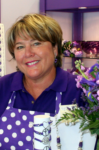 I am a PURPLEologist! I've loved #purple my entire life and now I get to work in my own #purpleologist store every day.