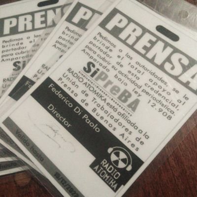 Programa de radio periodistico, cultural, autogestivo e independiente con 5 años de vida de la emisora Radio Atomika (https://t.co/iMmglnSESZ)
Jueves de 18 a 20HS