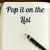 Pop it on the List Podcast (@popitonthelist) Twitter profile photo Pop it on the List Podcast (@popitonthelist) Twitter profile photo