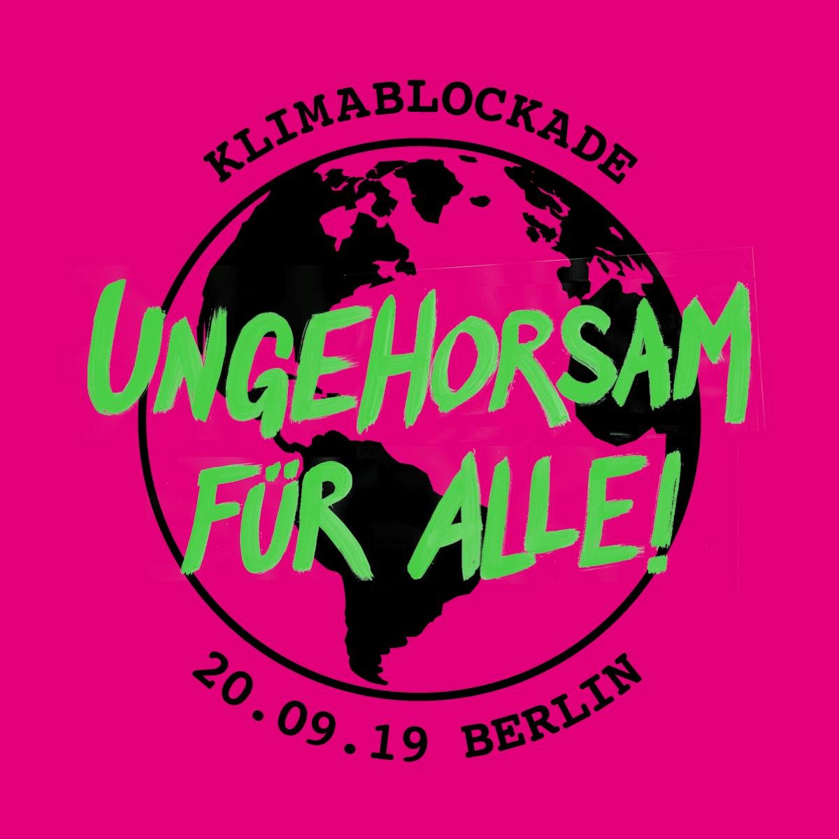 Wir sind ein Berliner Bündnis, das am 20.9.2019 zivilen Ungehorsam gut findet.

