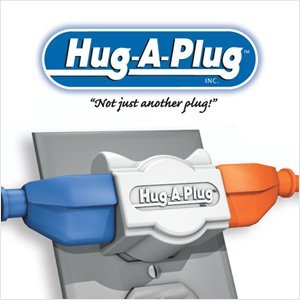 Hug-A-Plug is an attractive, premium-quality right angle adapter plug to connect electrical cords parallel to outlet surfaces. Proudly #MadeInUSA.