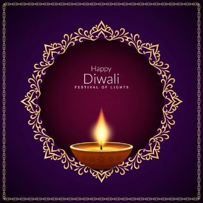 Deepavali (also: Diwali) is one of India's biggest festivals.   The word 'Deepawali' means rows of lighted lamps