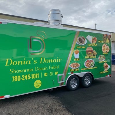 Family Business food truck named it after our beautiful daughter Donia! We specialize in middle eastern cuisine and make sure to find us everyday! 
See you soon