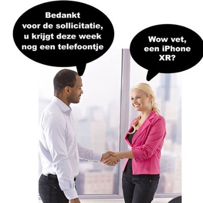 Op mijn zoektocht naar een baan maak ik van alles mee...
