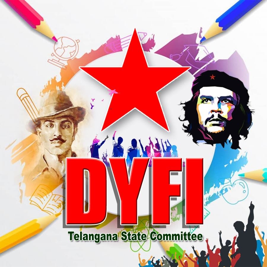 Official Twitter handle of the Telangana State Committee of the Democratic Youth Federation of India (DYFI).

#DYFI #DYFITelangana