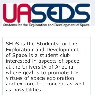 University of Arizona Students for the Exploration and Development of Space