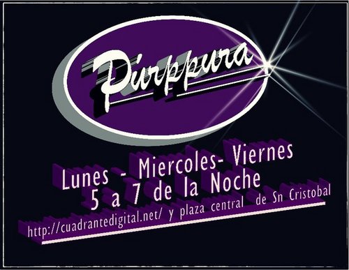 purppuraradio's profile picture. Radio Ecatepec/Lu-Mie-Vie de 5-7pm cuadrantedigital.net
Cooltura e inteligencia en tiempos aridos de éstas.¡Llevando el Arte al Norte de la Metropoli! Yeah!!!