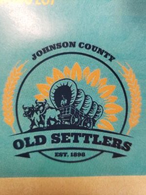 Old Settlers yearly event 1st weekend after Labor Day!