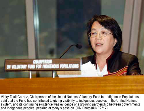 I am a Kankana-ey-Igorot, from the Philippines,  who is the present UN Special Rapporteur on the Rights of Indigenous Peoples.