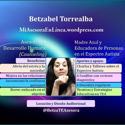 Mujer♡Esposa♡Madre💙#NeuroEducadoraTEA🧠
AsesoraEnDesarrolloHumano (Counselor) Personal&Familiar UNESR&UNEM
Autora/Voz&Podcasts🎙
#15AñosEnLínea 📲+584129518550