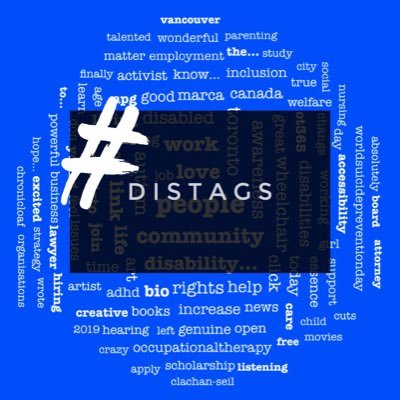 DisHashtags's profile picture. Hashtags for people with disabilities, incl mentalillnes, & chronic illnesses, visible or not. #Distags to submit/discuss, #DisHashtags to see updates.