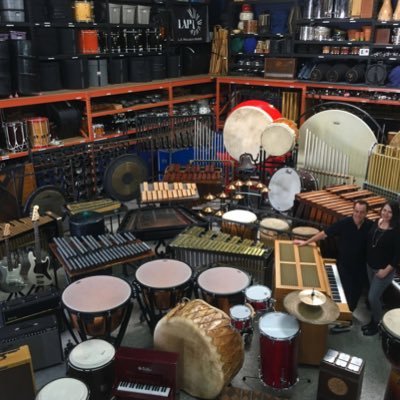 Mountains of pro-level orchestral, world, and eclectic percussion for rent, plus drumsets and other backline.