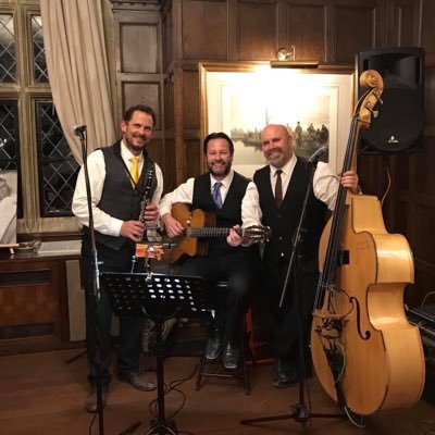 The Trio that packs a punch! Throbbing bass, sizzling guitar, soaring clarinet, hot sax & smooth vocals. Swing, Jazz & more! Available to hire for any event.