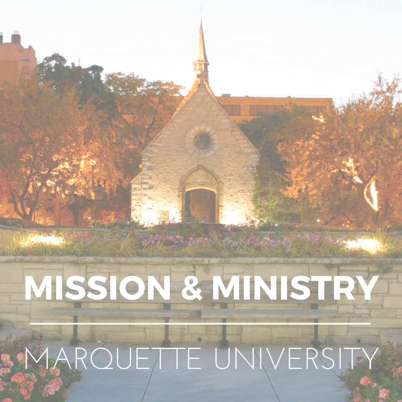 #jesuiteducated 
#wearemarquette
#faithatmarquette 
Follow us on Instagram and Facebook: @mumissionandministry