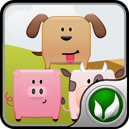 The animals of the Farm Tower need your help. Endangered by a horde of hungry wolves they escaped to high towers. Help them down from their high hidings.