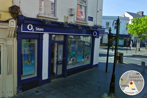O2StoreEnnis's profile picture. Call to O2 Store O'Connel Sq Ennis, ph 0656844193, email RetailEnnis@o2.com. Mon to Fri 9:30am-6pm Sat 10am-6pm Sun 12pm-6pm