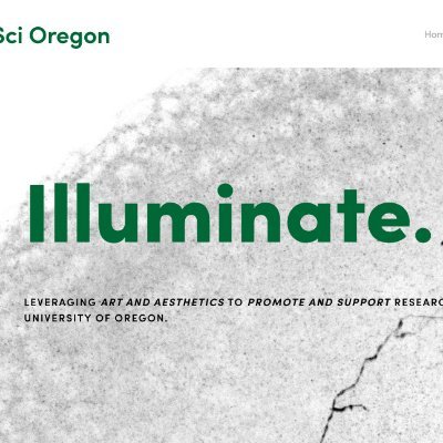 Leveraging art and aesthetics to promote and support research at the University of Oregon. Learn more at https://t.co/5vbs1tooSn