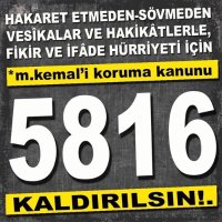 5816 Sayılı Kanun Kaldırılsın (@yorumuyar) 's Twitter Profile Photo 5816 Sayılı Kanun Kaldırılsın (@yorumuyar) 's Twitter Profile Photo
