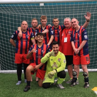 Hampton & Richmond Borough Pan Disability side who play in the Surrey Football For All League at Walton Xcel In Premier League 2 Founded in 2014