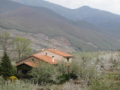 CASA RURAL , de categoría 3 estrellas, certificación de calidad, se encuentra ubicada en una finca de 5 Ha, a 600 m de la preciosa localidad de Jerte, Cáceres.