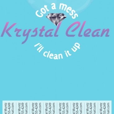 Krystal's Cleaning Service
Please email at k_rservices@com