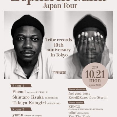 2019.10.21(mon)venue Solfa,nakameguro Zepherin Saint Japan Tour〜Tribe records 10th anniversary In Tokyo〜@dean_zepherin @triberecords @solfa_nakameguro