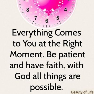 Keep on praying and waiting, We will never know. In God's perfect time!🙏
BeHumble
BeKind
BeForgiving
BeUnderstanding
BeGrateful
BeLoving
BeCaring
#HaveFaith