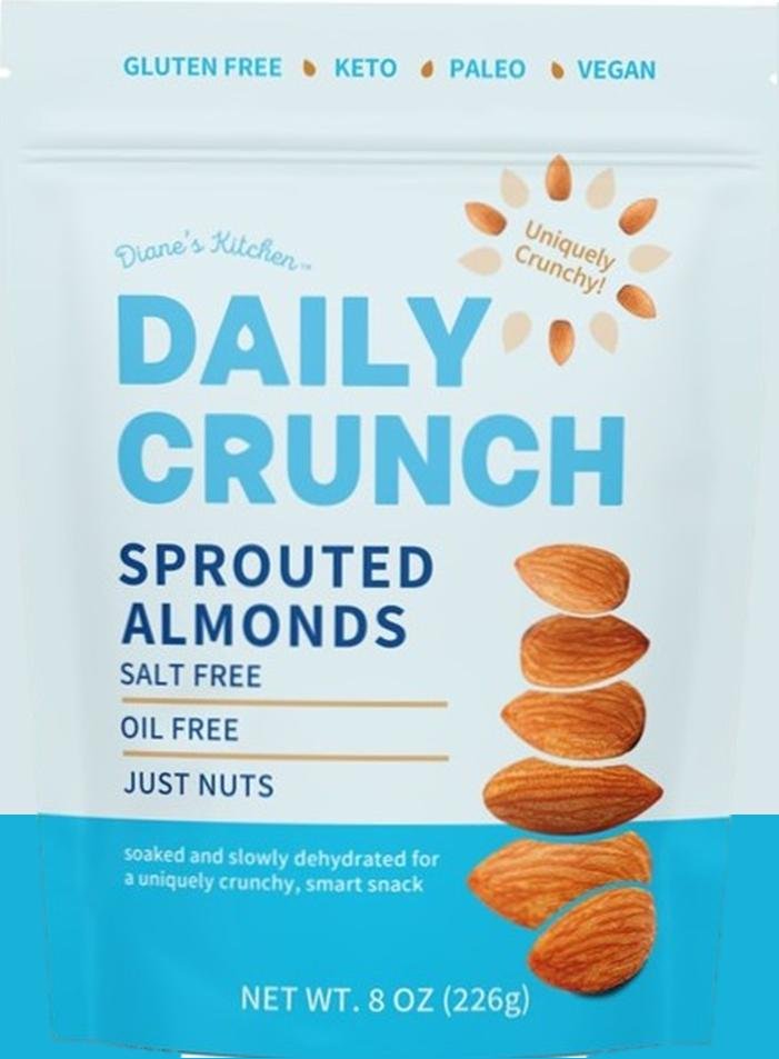 Uniquely Crunchy™ Sprouted Nuts. Grown in Diane’s Kitchen. Snack right and get the rest of your day done right. Planted in Detroit, Grown in Nashville.