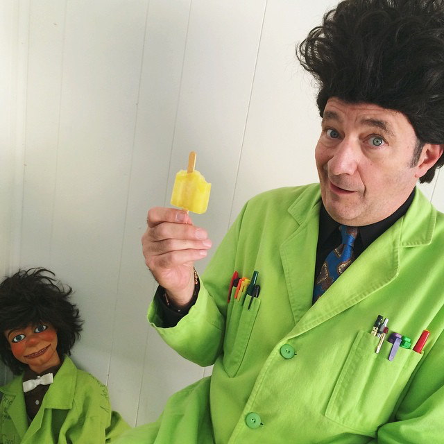 TV’s science show Beakman’s World with Paul Zaloom as Beakman, teaching science with props, experiments, and wacky humor. @paulzaloom still tours live!