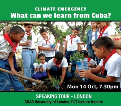 Speaking tour with Cuban environmental historian Prof Reinaldo Funes Monzote. Organised by Rock Around The Blockade and the RCG. @RATB_UK @RCGFRFI