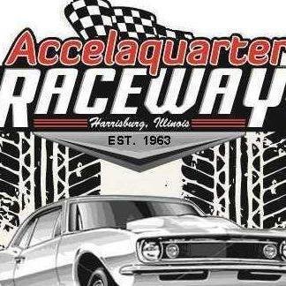 Accelaquarter Raceway is an 1/8 mile concrete drag strip located north of Harrisburg, IL on IL Rt. 34.