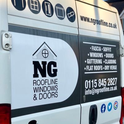 PVCu Installation & Maintenance 0115 8452827 info@ngroofline.co.uk Fascia | Soffit | Guttering | Windows & Doors | Dry Verge | Cladding | Flat Roofing