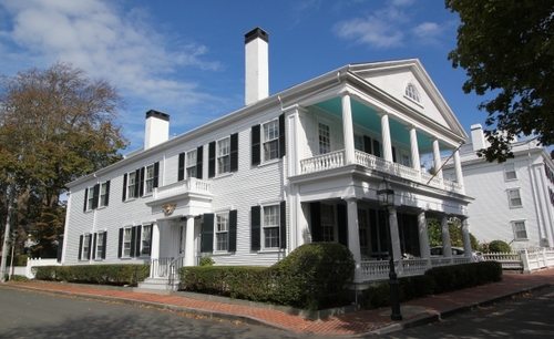 Luxury vacation rental home built in 1840 by Edgartown's Captain John O. Morse. 12 bedrooms for up to 26. Rent a wing for as few as 2. Get married  +tent -+150