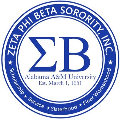 The Official Twitter of the Sigma Beta Chapter of Zeta Phi Beta Sorority, Inc. chartered March 1,1951 on the campus of Alabama A&M University.💙