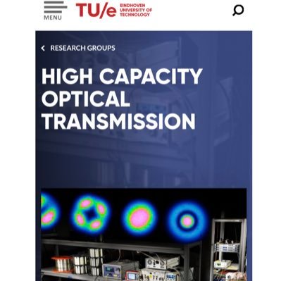 High Capacity Optical Transmission at TU/e