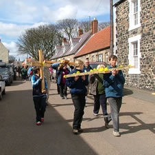 Annual ecumenical Holy Week pilgrimage to Holy Island (Lindisfarne), the cradle of Celtic Christianity in the North of England.