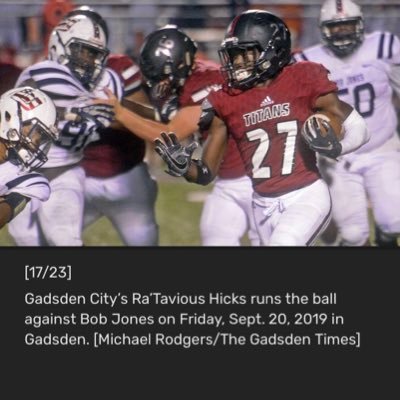 Gadsden City High School ✨C/o 21🎓| RB/ATH🏈 #27 | PG/SF🏀 | 5”11| Make me or Break me 🙏🏾| Student ATL 📚| Only The Strong Survive 🦍|