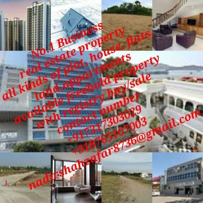 all kinds of plot/house/appartment/flates/land/villa/available real Estate with registery freeholde  WhatsApp  (+91 7317303029) 
Nadirshahzafar8736@gmail.com