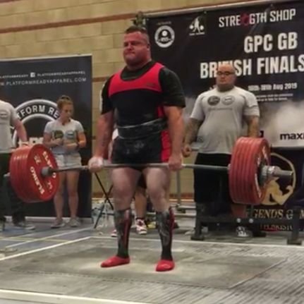Competitive Powerlifter and Strongman #HWFABS Sponsored Athlete