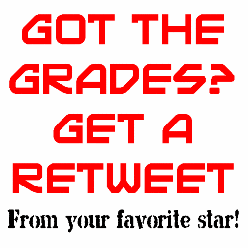 RT4Grades's profile picture. RT4G is a program designed to bless children who earn good grades with a Retweet from their favorite celebrity! Join us in making small dreams come true.