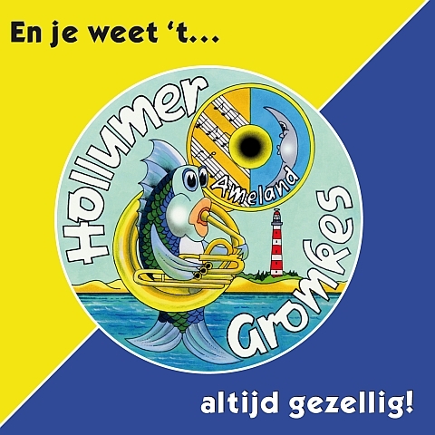 Dweilorkest van het eiland Ameland. En je weet 't... altijd gezellig!