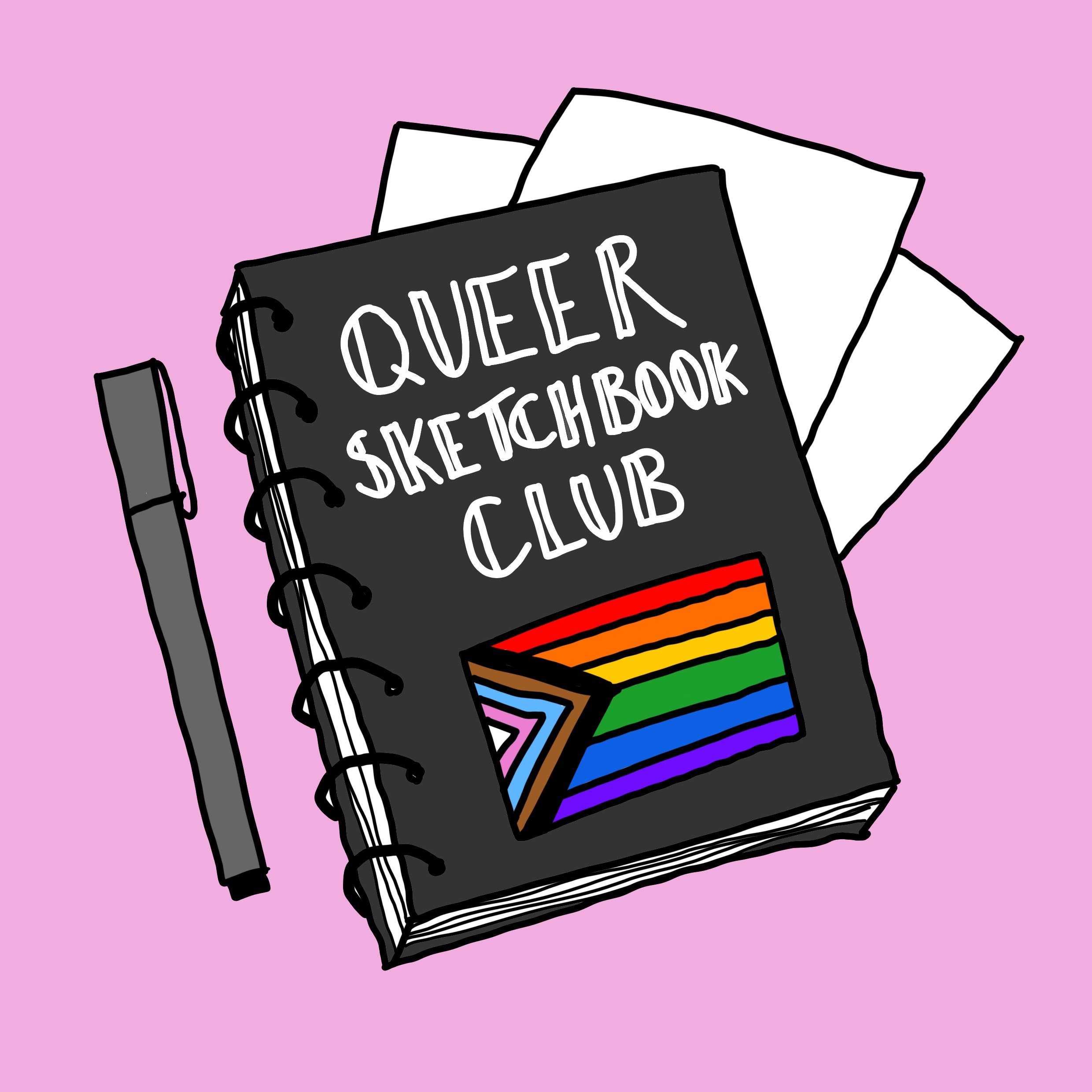 Queer Sketchbook Club is a Northampton based LGBTQ+ art club. A chance to draw in a supportive queer environment whatever your age or artistic ability.