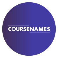 Coursenames (@coursenames) 's Twitter Profile