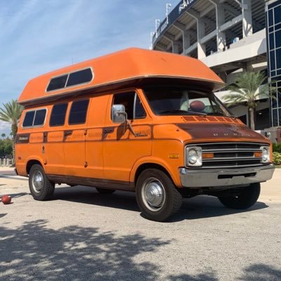 The real screen-used 1975 Dodge Tradesman Santana conversion van from the film Napoleon Dynamite! DM for likeness usage info.